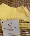 Pottery Barn Rustic Basketweave Pillow Cover New 20" x 20" Daisy Yellow