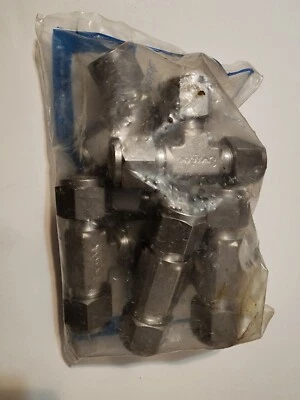 1/2" Swagelok Compresion Tee, Stainless Steel, Tube Fitting (6 Pack)
