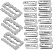 Beaupretty 40pcs Hairdressing Cape Buckle Metal Ring Buckle Salon Apron Clip Hair Stylist Cape Strap Webbing Belt Rings