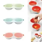 Separator Microwave Double Cup Egg Boiler Egg Cooker Kitchen
