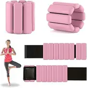 Wrist Weights for Women, Adjustable Wearable Wrist and Ankle Weights Set of 2, Silicone Wristlet Bracelet Wraps for Weighted Exercise, Walking, Yoga, Dance, Pilates, Aerobics