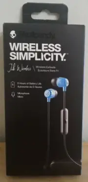 Skullcandy Jib Wireless Bluetooth Earbuds w/MIC & Remote Hands Free BLK New
