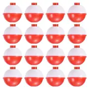 1.25 Inch Fishing Bobbers, 16 Pack Plastic Push Button Round Fishing Float