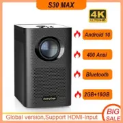 HONGTOP S30MAX Smart 4K Android WiFi Portable 1080P Projector