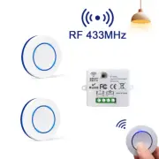 Wireless Remote Control Light Switch 10A Controller Button Wall Panel Switch