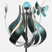 Metal Solar Wind Mill Spinner Kinetic Outdoor Lawn Garden Decor Patio Yard Art