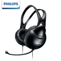 在飛比找有閑購物優惠-【PHILIPS】飛利浦 電腦用雙插頭耳罩耳麥 SHM190