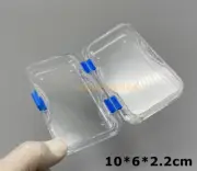Acrylic Hinged Display Box Storage Plastic Jewelry Membrane Case Retainer Boxes