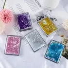 Mini Pocket Makeup Mirror Creative Cosmetic Compact Mirrors with Flowing Sa.yu