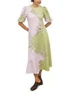 Alemais Sora Linen Midi Dress