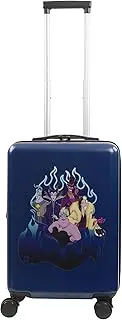 [Ful] Disney Villains 22.5 Inch Carry-On Luggage, Hardshell Rolling Suitcase with Spinner Wheels, Blue, Blue, Disney Villains 22.5 Inch Carry-on Luggage, Hardshell Rolling Suitcase with Spinner Wheels