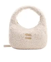 Wander shearling tote bag One size Nude