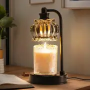 Candle Warmer Lamp with Timer, Dimmable Candle Lamp Wax Melt Warmer with 2 Bu...