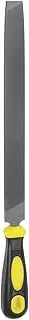 HARFINGTON Horseshoe File 10 Inch 4.8mm High Carbon Steel Single Cut Flat Hand Rasp File with Plastic Handle for Deburring and Removing Material