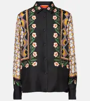 [La DoubleJ] La DoubleJ Boy printed silk twill shirt UK 12 multicoloured