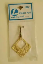 New Unused Vintage~ZIPPER PULL~BGE ORIGINALES~Sewing Clothing Accessory