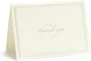 Gartner Studios Pearl Ivory Thank You Cards with Envelopes, Event, Baby Shower, Wedding Thank You Cards, 3.5” x 5”, Set of 50 (61505)