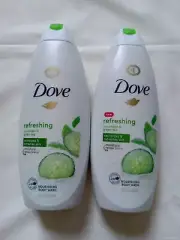 2 Dove Nourishing Body Wash Refreshing Cucumber & Green Tea 22 Fl Oz Shower Gel