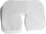 100 Counts Disposable Cover Spa Massage Head Rest Cushion Cover, Non-Sticking for Cradle Cushion, White