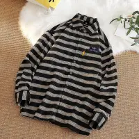 在飛比找Yahoo!奇摩拍賣優惠-2023面秋季新款始祖鳥繡花襯衫內搭外套，男女同款，純色簡約