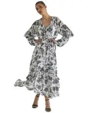 [Fate & Becker] Say So Floral Dress in White