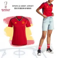 在飛比找PChome24h購物優惠-adidas 球衣 Spain 22 Home 女款 紅 黃