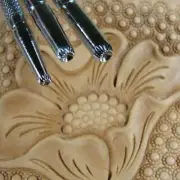 Steel Craft Japan - Lined Seeder Stamps (3-Piece Set, Leather Stamping Tools)