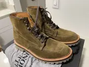 ALLEN EDMONDS FREEPORT Suede Weatherproof Lug Boot Caper 4915 Men's Sz 10 D $495