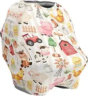 Baby Car Seat Cover | Stroller Breastfeeding Cover,Multi-Purpose Soft Nursing Cover for Breastfeeding, Baby Carseat Canopy, Breathable Stroller Cover
