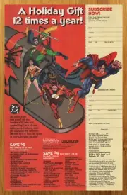 1994 DC Comics Subscription Vintage Print Ad/Poster Superman Flash Batman Art