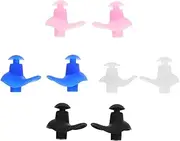 FRCOLOR Noise Reduction Sleep Ear Plugs 4 Pack Waterproof Silicone Ear Plugs for Swimming