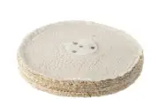 Union Buffing Wheel Stitched Sisal Coarse Buff 200D For Bench Grinder PBWS-80