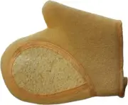 Bath Glove Mitt with Cellulose Natural Exfoliating Sponge,