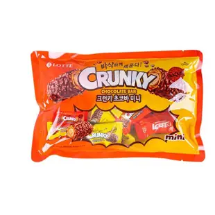 樂天LOTTE Crunky Mini 雙倍夾心香脆巧克力棒