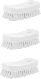 Beavorty 3pcs Stiff Bristle Nail Brush Set Manicure Kit Nail Care Tools Fingernail Scrub Toe Brush