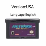 32-Bit Video Game Cartridge Console Card Metroid Series GBA Game Fusion Zero Mis
