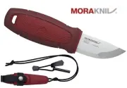 MORAKNIV SWEDEN ELDRIS RED MINI SMALL NECK KNIFE SURVIVAL FIRESTARTER SHEATH