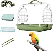 Travel Bird Cage | Portable Transparent Pet Carrier Backpack,Hamster Carrying Supplies, Cockatiel Travel Accessories, Pet Travel Bag