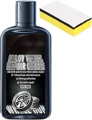 Qkbuza Wheel Scratch Repair Kit | With Sponge 120g Aluminum Alloy Wheel Repair Paint,Steel Wheel Rim Repair Paste Kit For SUVs RVs
