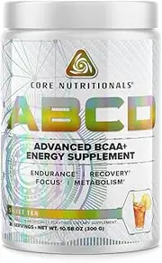 Core Nutritionals Platinum ABCD Advanced BCAA Energy Supplement 30 Servings (Sweet Tea)