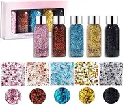 Face Makeup | Skin-Friendly Face Glue Liquid Eyeshadow for Festival Makeup - Face Paint for Face, Body, Hair, Eyes
