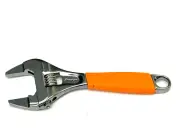 Snap On Tools NEW ADHWS6O Orange 6'' Slim Adjustable Wrench Smooth Jaw