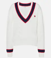 [The Upside] The Upside Deuce Sonny cable-knit cotton sweater AU 14 white