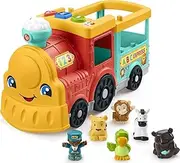 Fisher-Price Little People Big ABC Animal Train, Push-Along Toy Vehicle with Lights and Smart Stages Learning Content for Kids Ages 1 to 5 Years