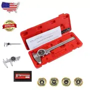 Engraved 0.001'' Resolution Dial Caliper - 6'' Measuring Range in Sleek Finish