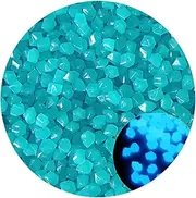 Garden Decor Garden Decoration Luminous Stone Glows in Dark Decorative Pebbles Pebble Outdoor Fish Tank Aquarium Decoration Outdoor Decor (Color : Blue, Size : 200pcs)