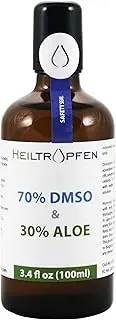 Heiltropfen Roll On DMSO and Aloe Arborescense by Dr. Hartmut Fischer | Amber Glass Bottle with Roll On | 3.4 Fl Oz - 100 ml | High Purity