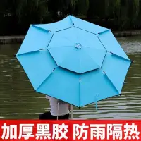 在飛比找Yahoo!奇摩拍賣優惠-釣魚傘 遮陽傘 釣魚用的遮陽傘防暴雨戶外萬向高級專用小規格價