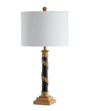 JONATHAN Y 28.5in Camilla Gold & Black Table Lamp
