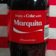 Share A Coke With Marquita Limited Edition Coca Cola Bottle 2015 USA